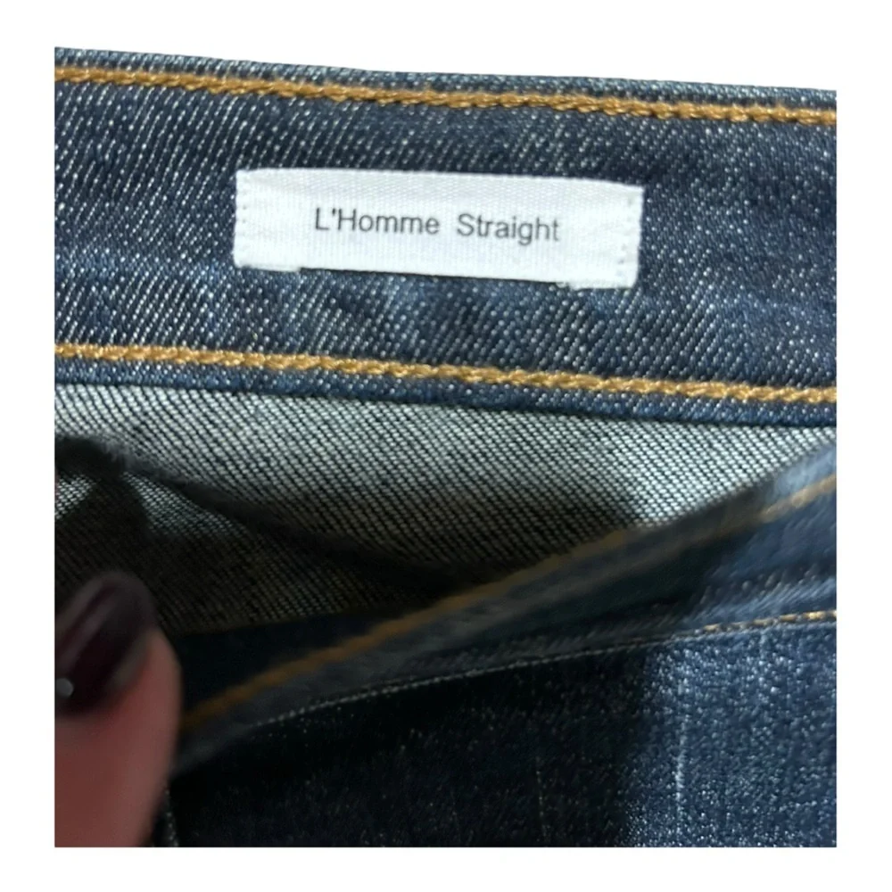 FRAME Men’s Denim L’Homme Straight Leg Blue Jeans 34x33 - Picture 4 of 7